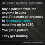 Buy a pattern, fund Campaign Zero